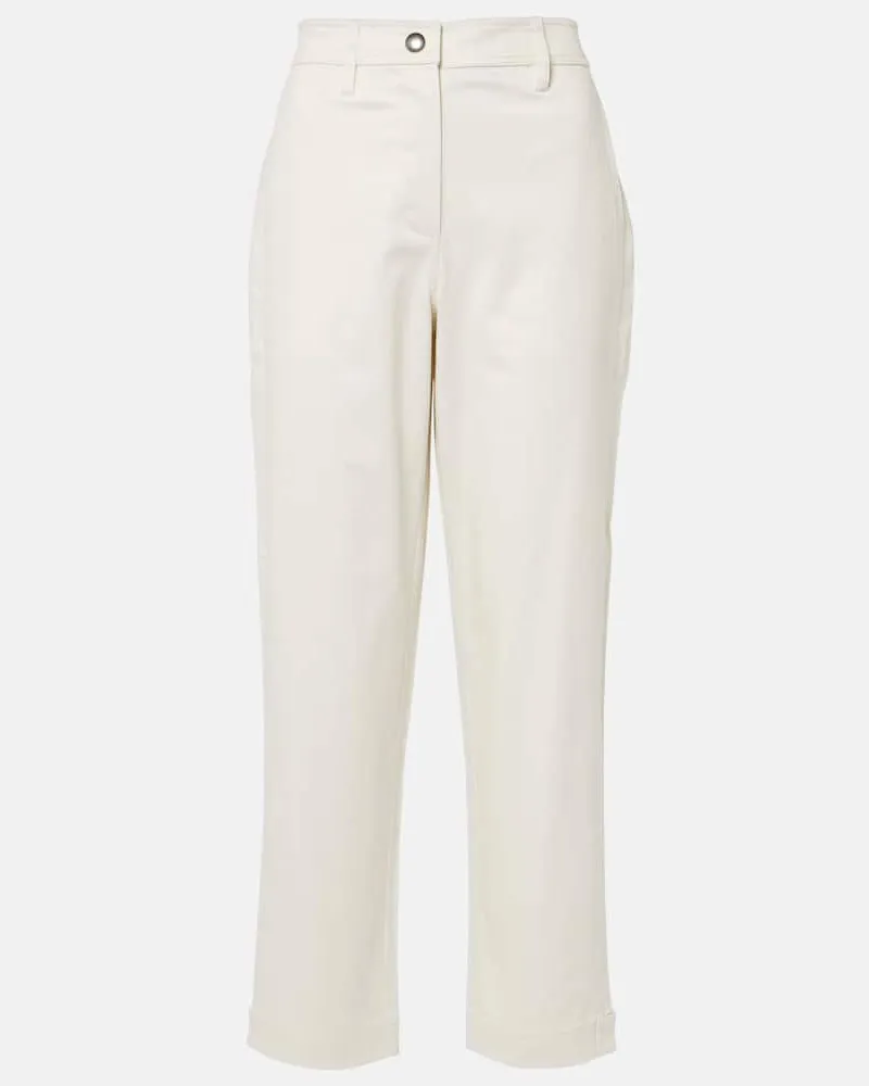 Proenza Schouler White Label Hose Cait aus einem Baumwollgemisch Weiß