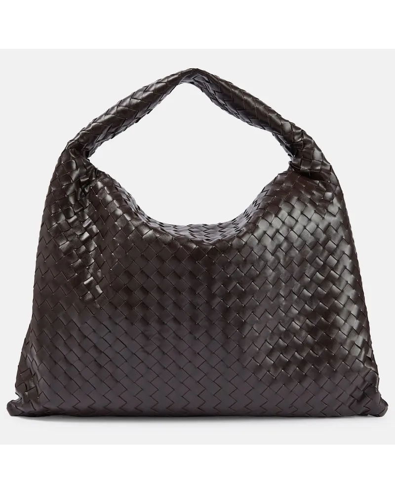 Bottega Veneta Tote Bag Hop Large aus Leder Braun