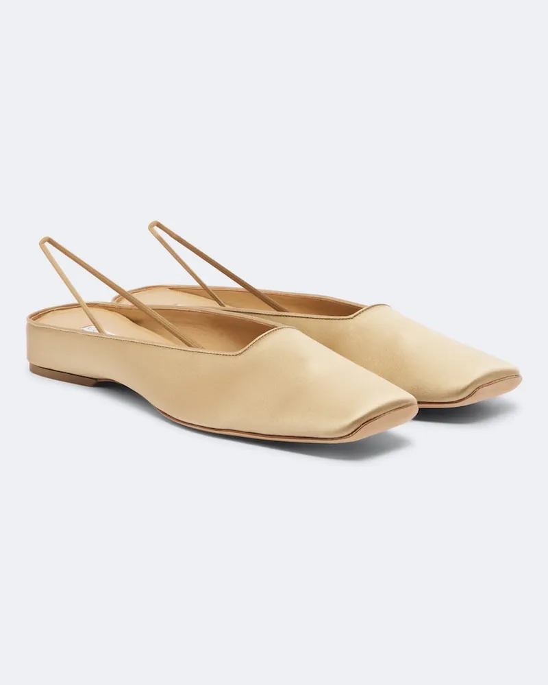 Calvin Klein Slingback-Ballerinas Lana aus Satin Beige