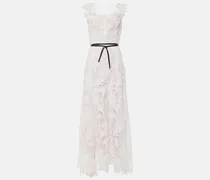 Robe Marbled Carnation aus Guipure-Spitze