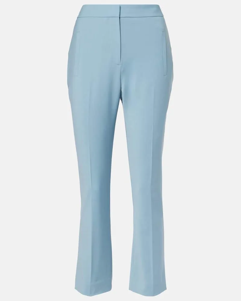 Veronica Beard Schmale Cropped-Hose Arte Blau