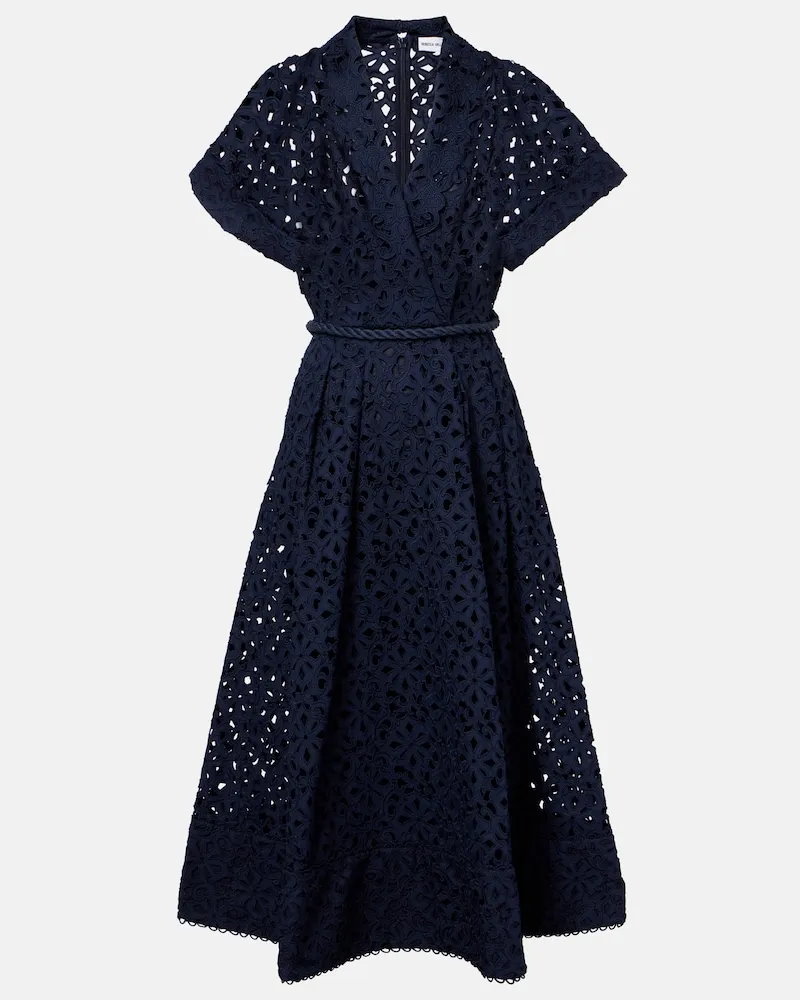 Rebecca Vallance Midikleid Ankara Blau
