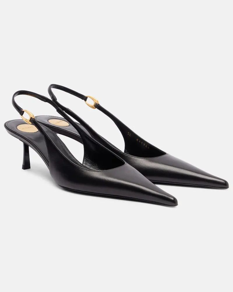 Saint Laurent Slingback-Pumps Vendome 50 aus Leder Schwarz
