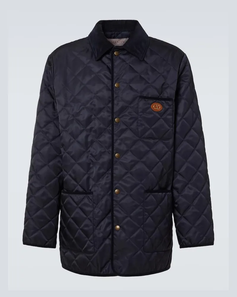 Valentino Garavani Steppjacke VLogo Signature Blau