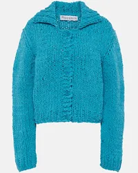 J.W.Anderson Cardigan aus Chenille Blau