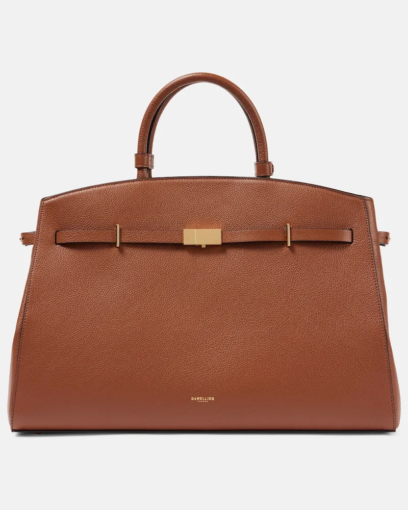 DeMELLIER Henkeltasche Hudson Small aus Leder Braun