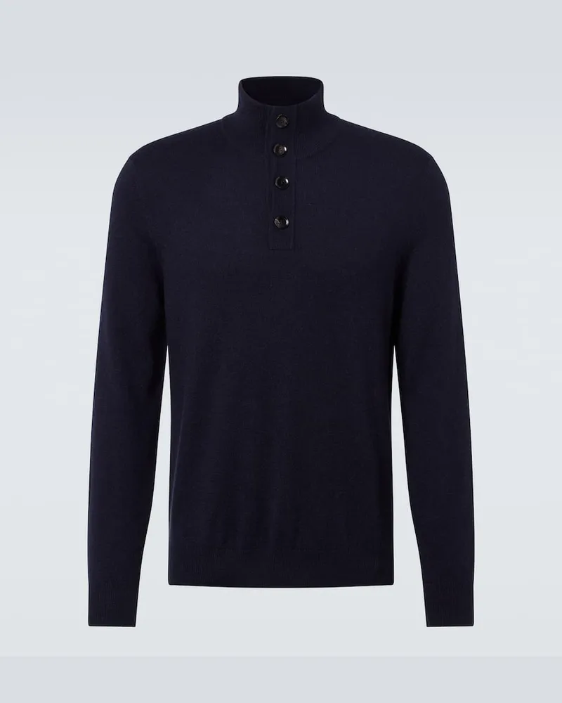Brioni Pullover aus Kaschmir Blau