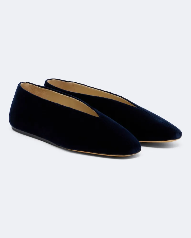 Le Monde Béryl Le Monde Béryl Ballerinas Olympia aus Samt Blau