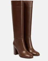 Gianvito Rossi Stiefel Santiago aus Leder Braun