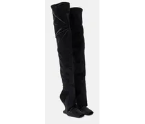 Overknee-Stiefel Cantilever aus Samt