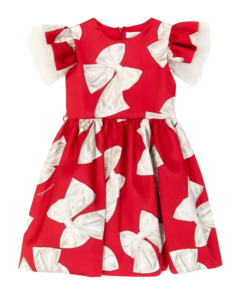 Monnalisa Bedrucktes Kleid Rot