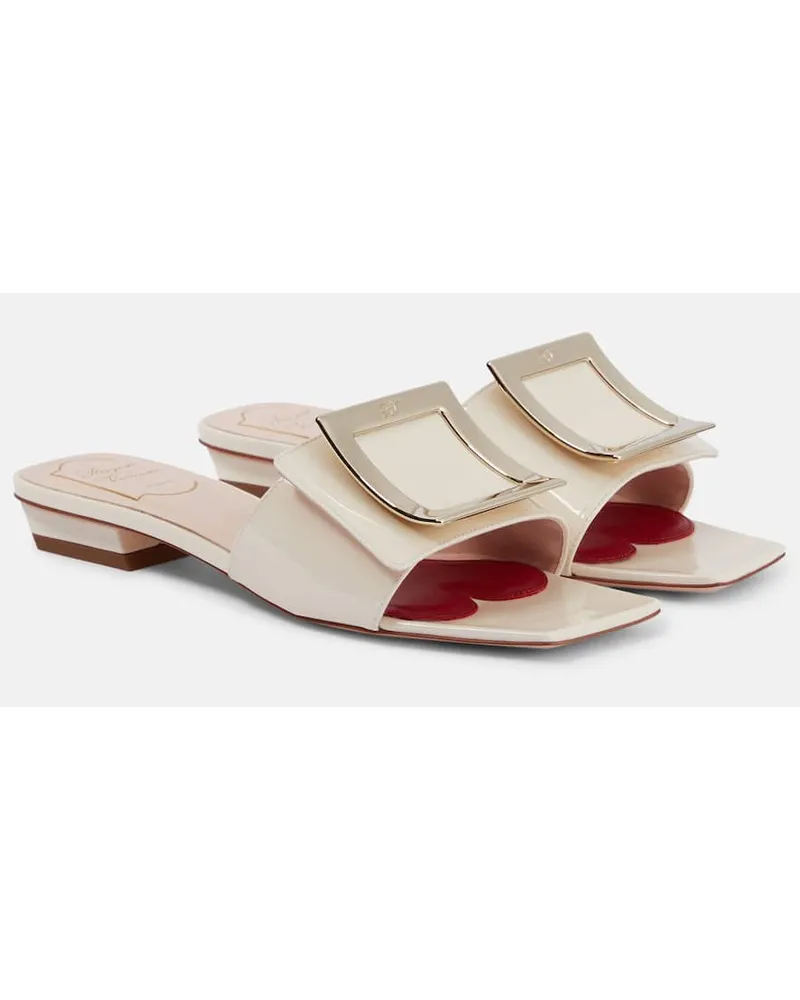 Roger Vivier Pantoletten Belle Vivier 25 aus Lackleder Rot