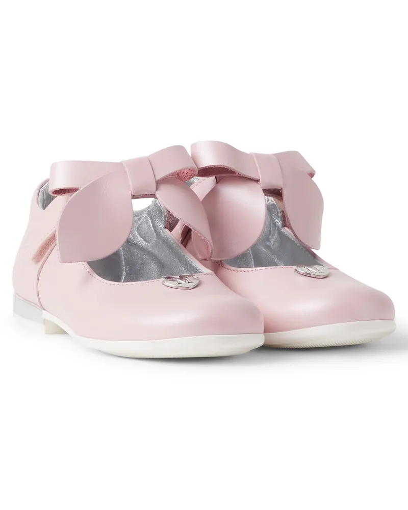 Monnalisa Baby Ballerinas aus Leder Rosa