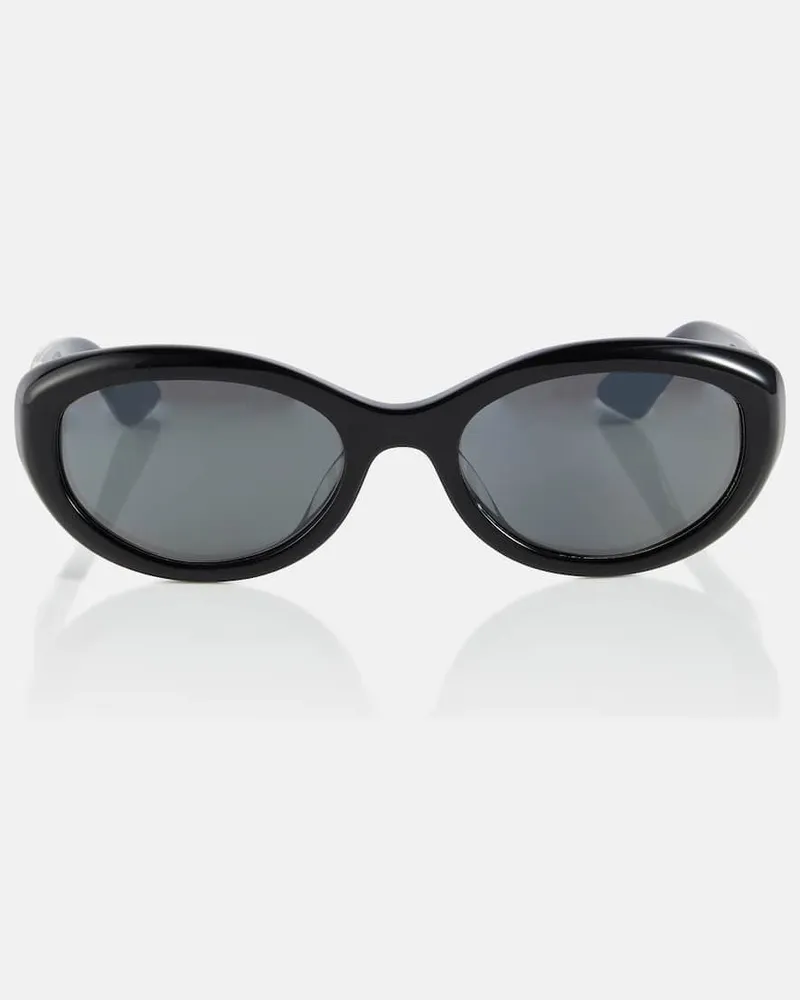 KHAITE X Oliver Peoples Ovale Sonnenbrille 1969C Schwarz