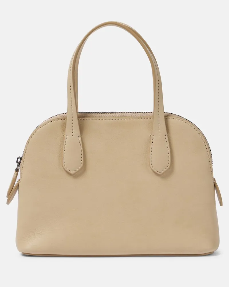 The Row Tote Bag Ingrid aus Leder Beige