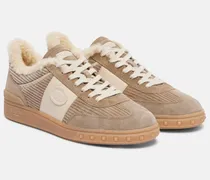 Sneakers Upvillage aus Veloursleder und Cord