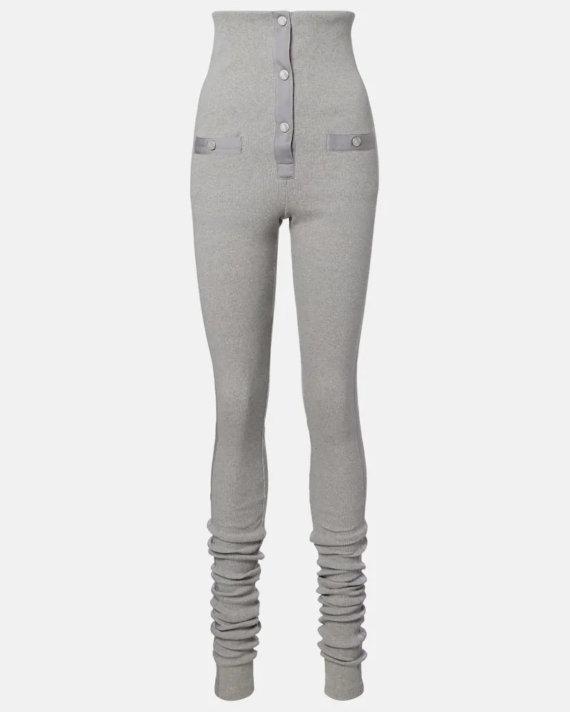 ATTICO Steghose aus Baumwoll-Jersey Grau