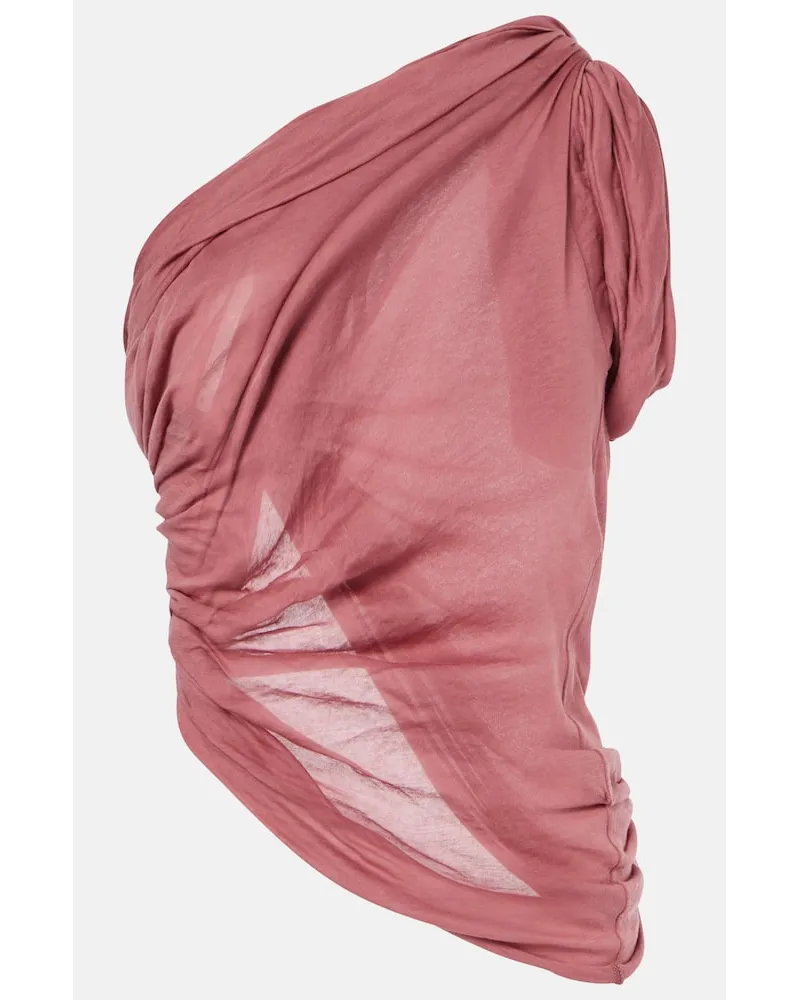 Rick Owens Top Twist aus Baumwolle Pink