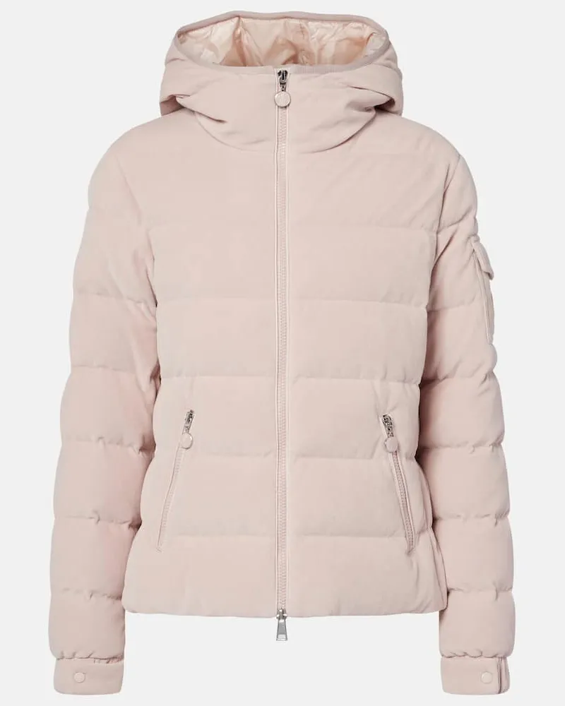 Moncler Daunenjacke aus Frottee Beige