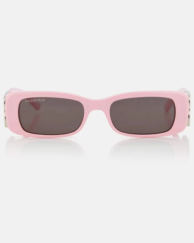 Balenciaga Eckige Sonnenbrille Dynasty Pink