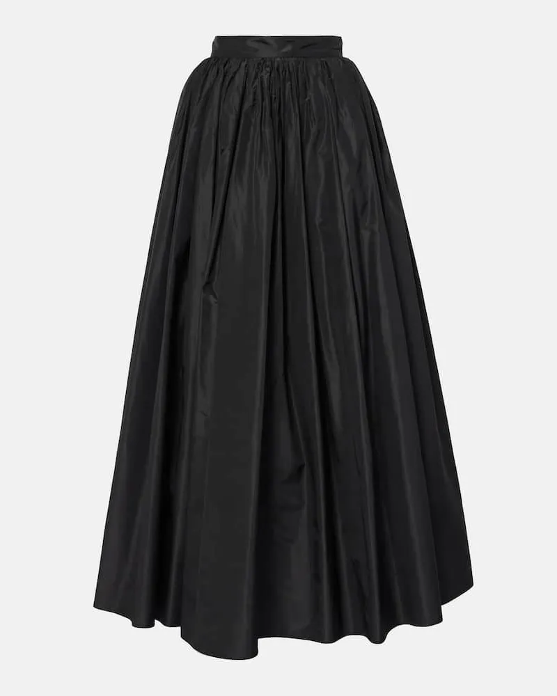 Dolce & Gabbana Maxirock aus Seide Schwarz