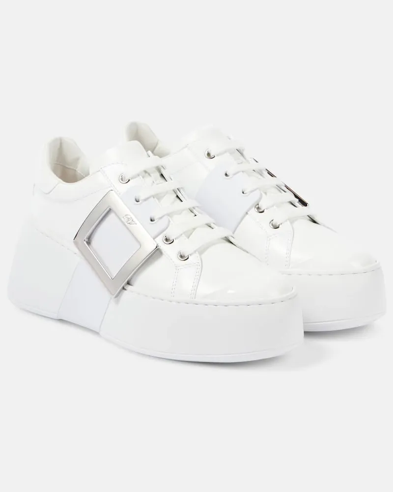 Roger Vivier Sneakers Viv’ Skate aus Leder Weiß