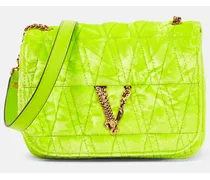 Schultertasche Virtus Small aus Samt
