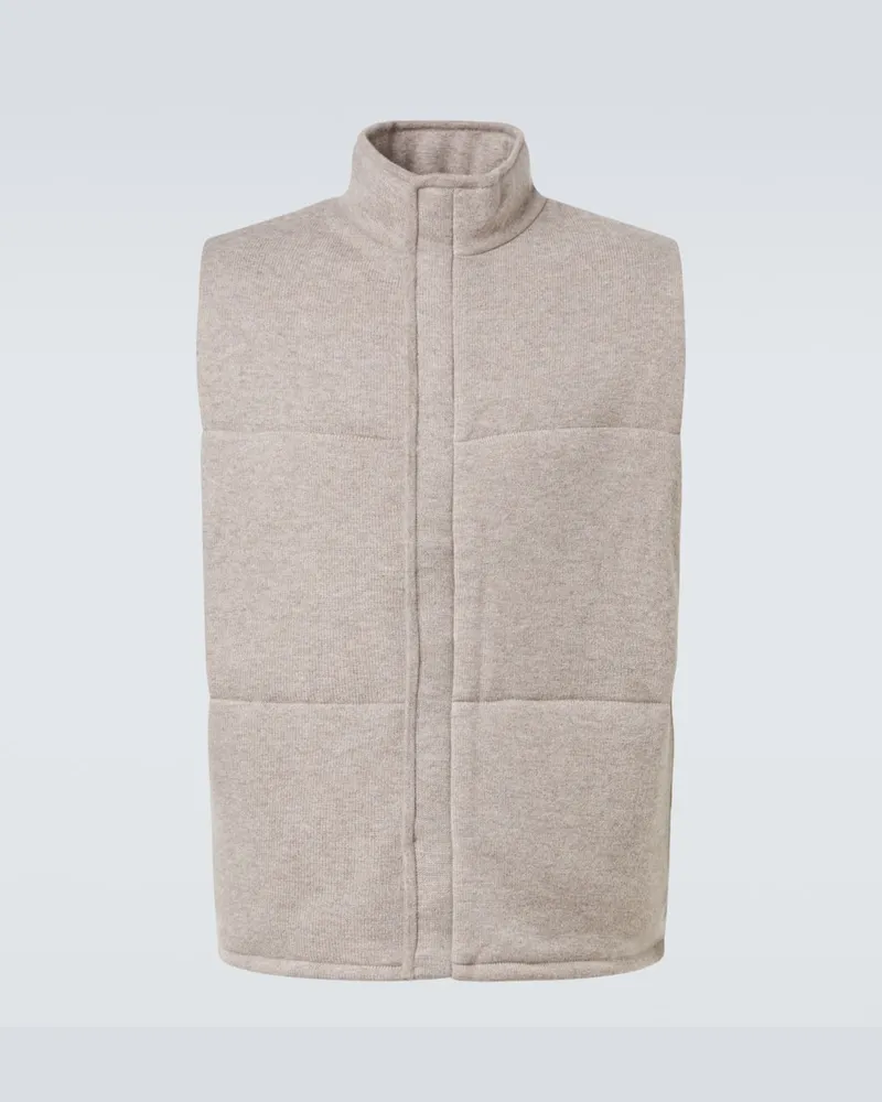 Le Kasha 1918 Weste aus Kaschmir Beige
