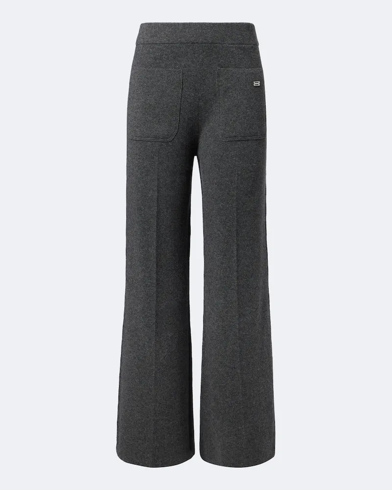 Victoria Beckham Jogginghose aus Wolle und Kaschmir Grau