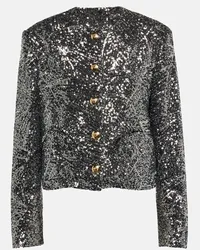 Blazé Milano Blaze Milano Jacke Shamo Bolero mit Pailletten Metallic