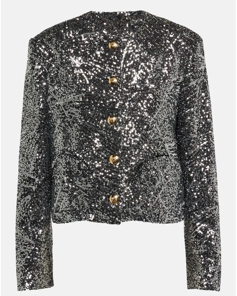 Blazé Milano Blaze Milano Jacke Shamo Bolero mit Pailletten Metallic