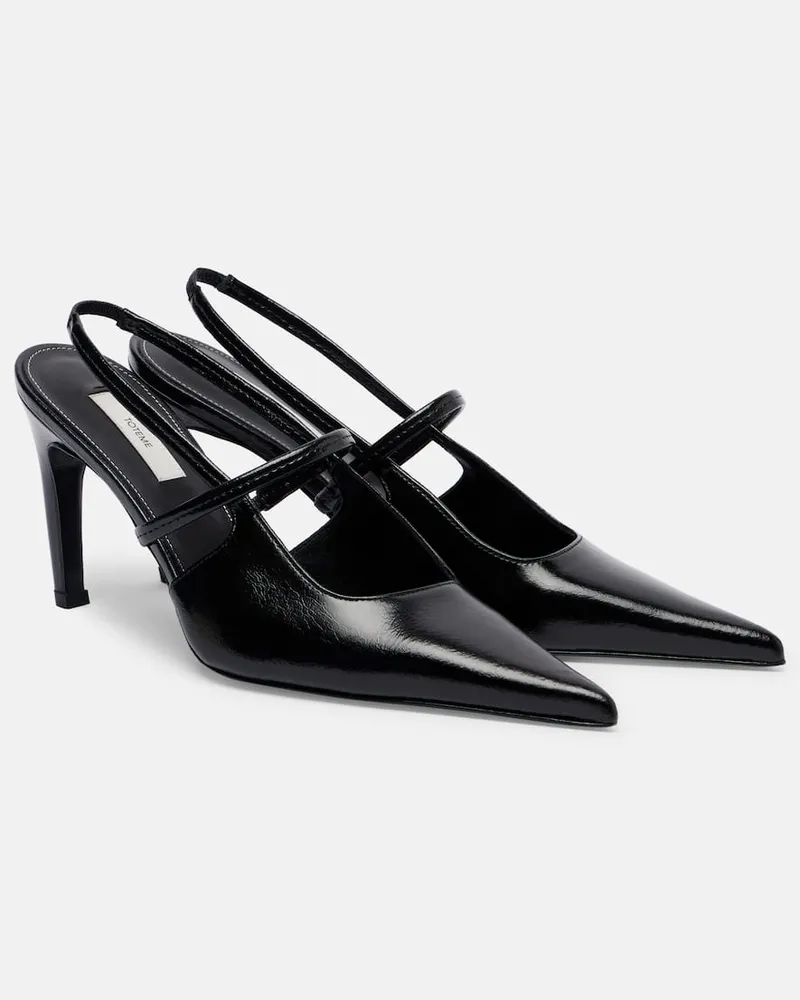 Totême Slingback-Pumps aus Leder Schwarz