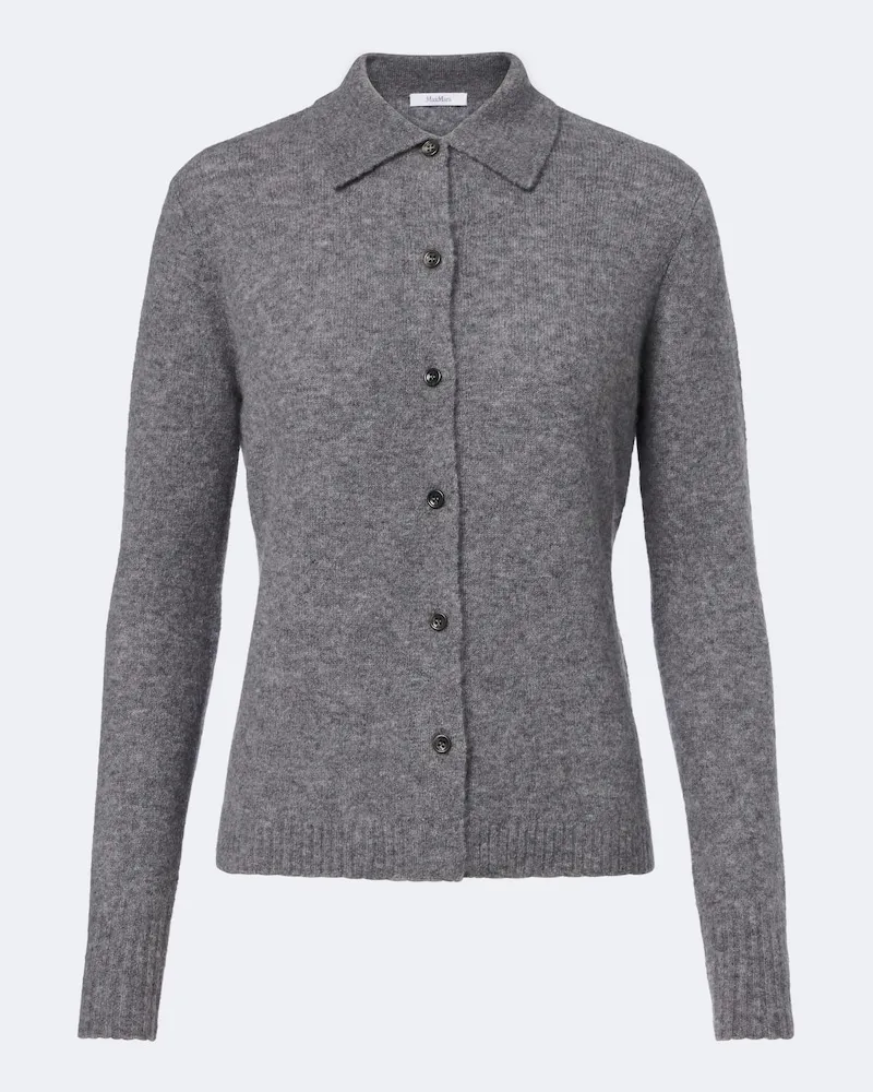 Max Mara Cardigan aus einem Kaschmirgemisch Grau