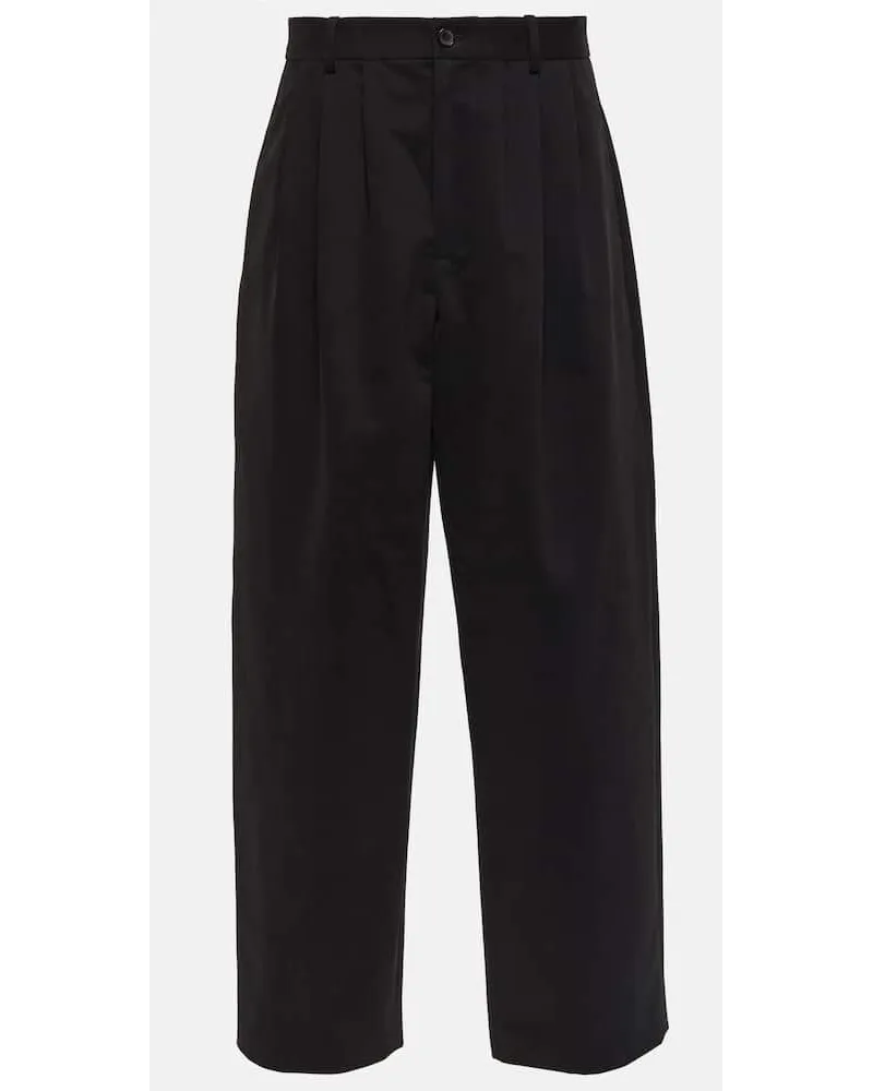 The Row Weite Hose Rufos aus Baumwolle und Wolle Schwarz