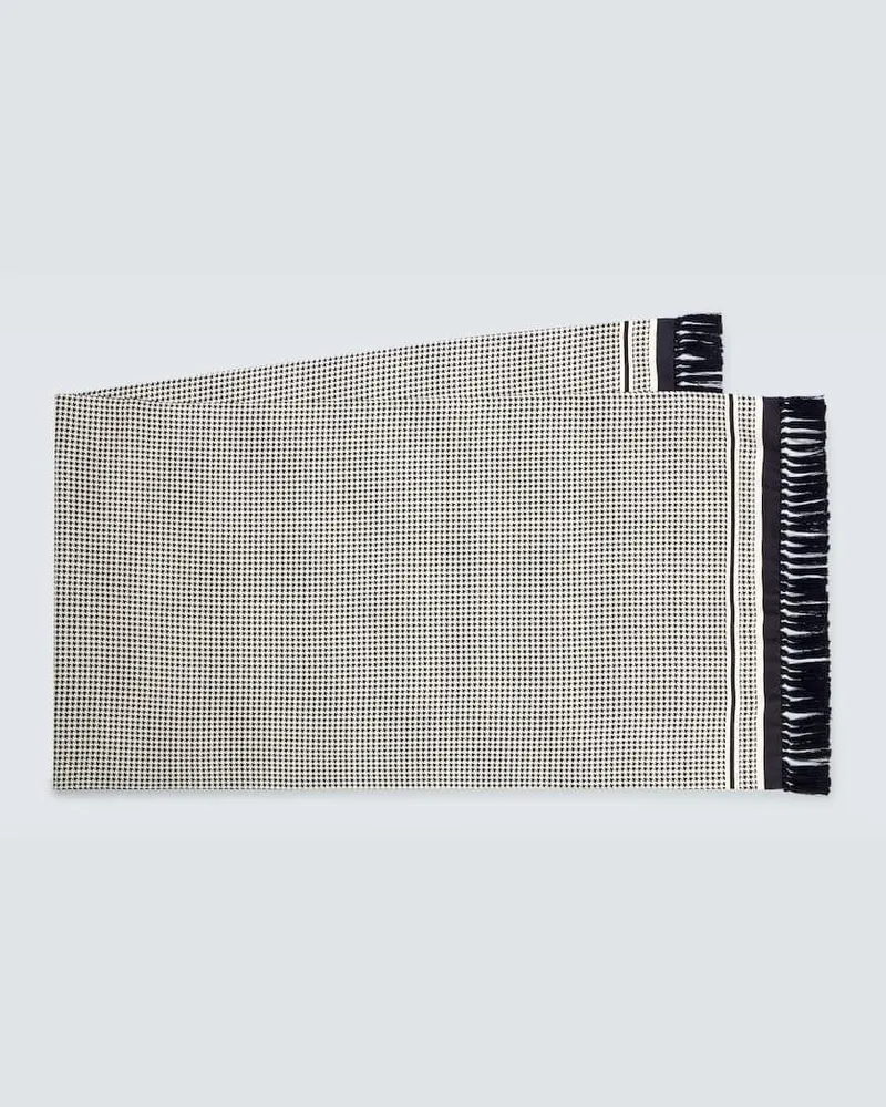 Loro Piana Schal aus Seide Schwarz
