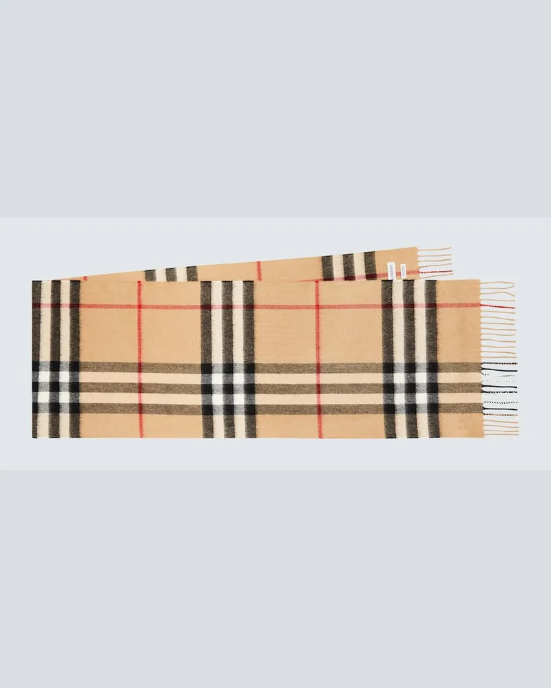 Burberry Schal aus Kaschmir Beige