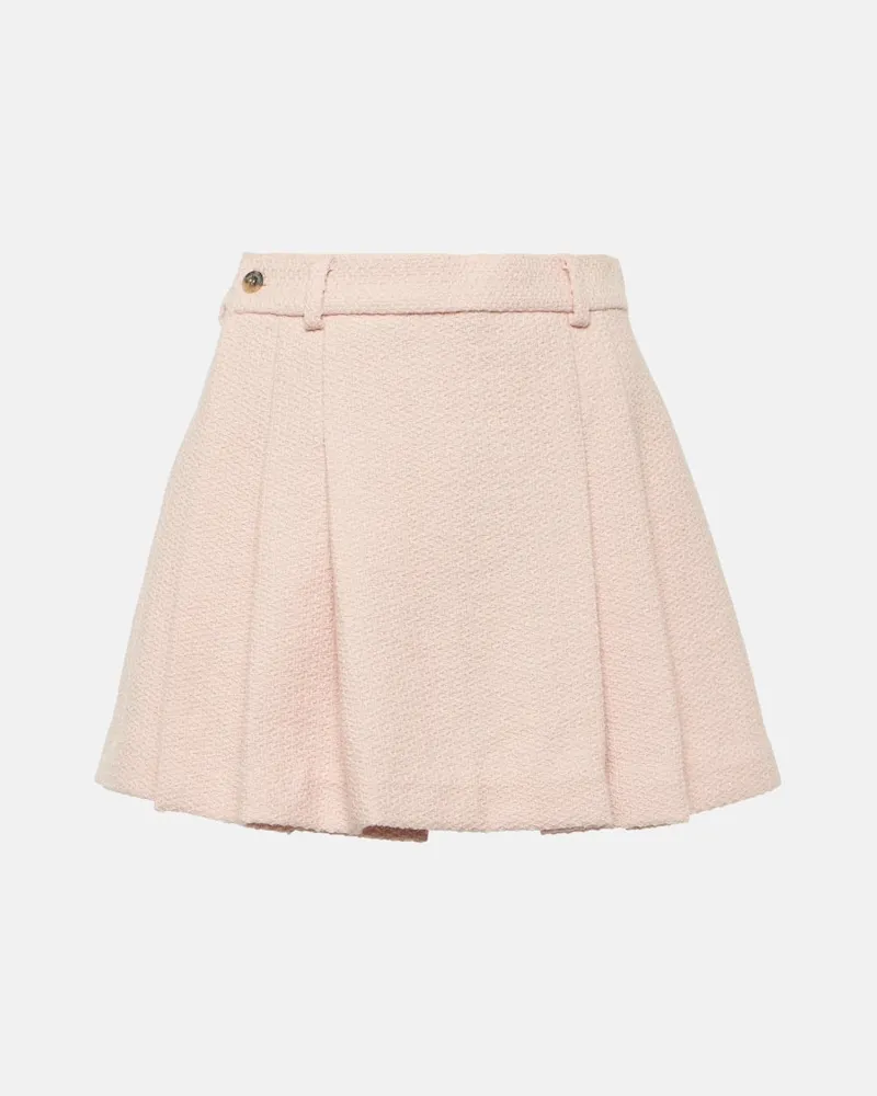 THE MANNEI Minirock Bran aus einem Wollgemisch Rosa
