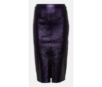 Midirock Carmen aus Metallic-Leder