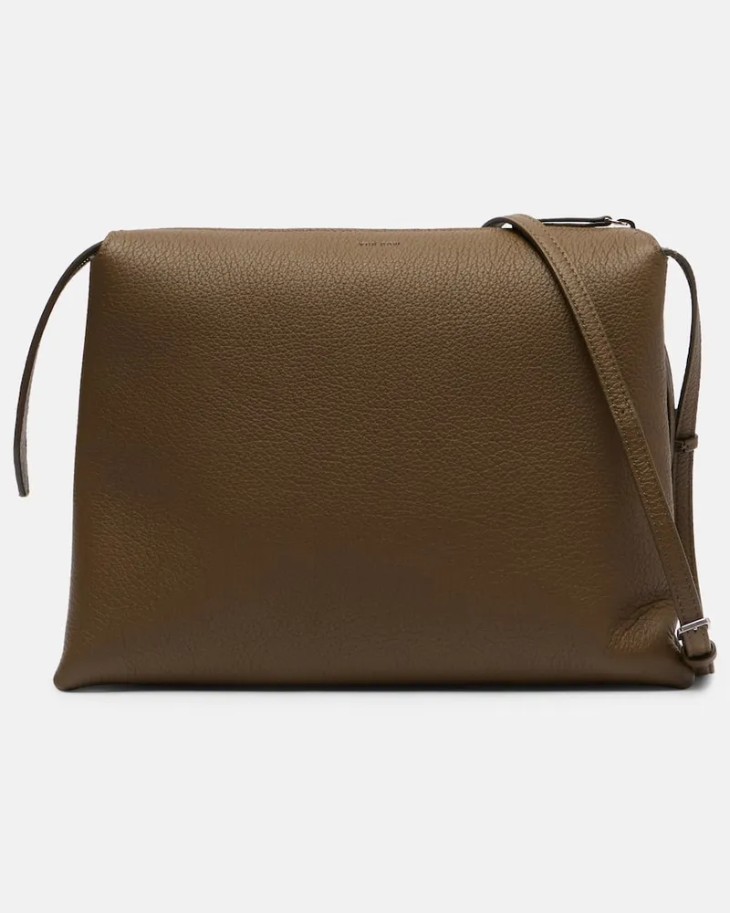 The Row Schultertasche Nu Twin Small aus Leder Grün