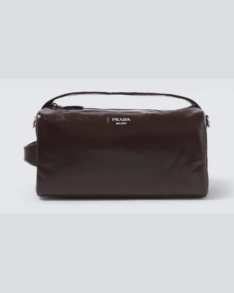 Prada Crossbody Bag aus Leder Braun