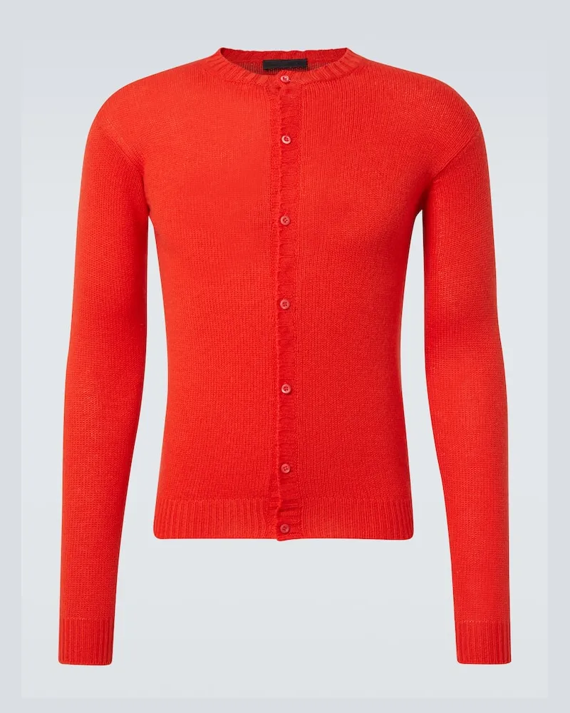 Prada Cardigan aus Kaschmir Rot