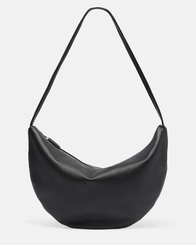 The Row Schultertasche Izzy aus Leder Schwarz