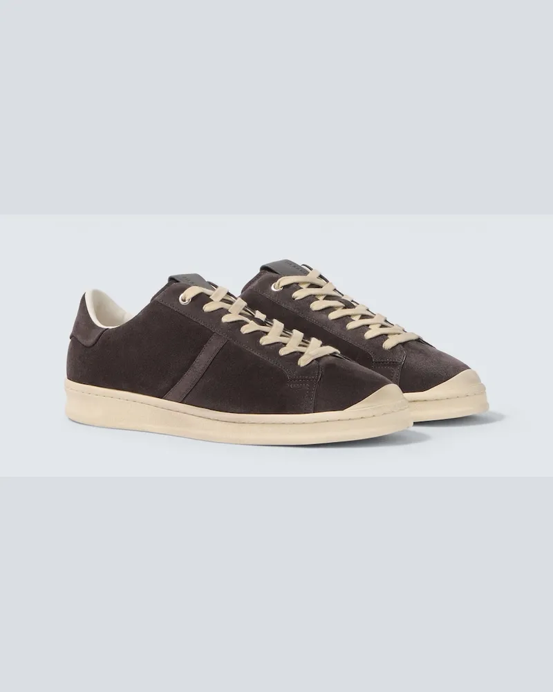 Jil Sander Sneakers aus Veloursleder Grau