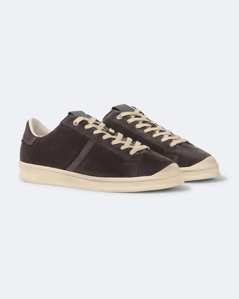 Jil Sander Sneakers aus Veloursleder Grau