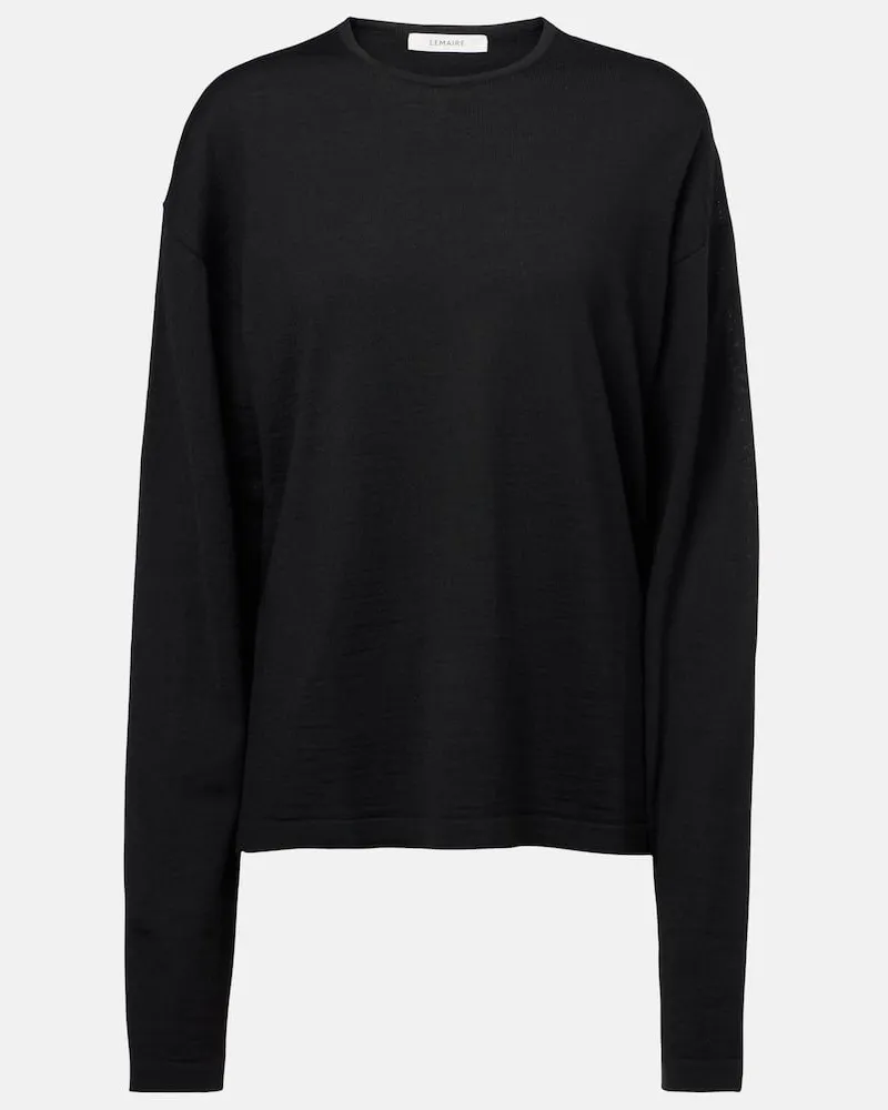 Christophe Lemaire Pullover aus einem Wollgemisch Schwarz