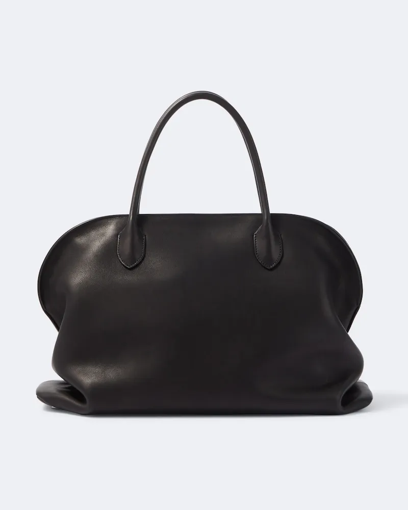 The Row Henkeltasche Agnes 16 aus Leder Schwarz
