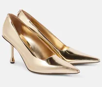 Pumps Ixia 80 aus Metallic-Leder
