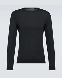 Kiton Pullover aus Wolle Schwarz