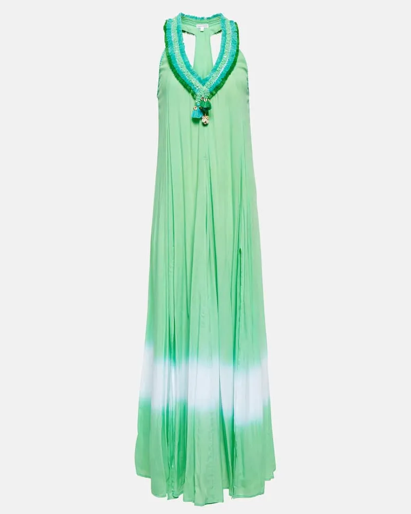 Poupette St Barth Maxikleid Nava Grün