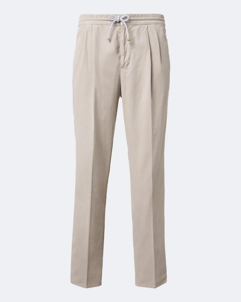 Brunello Cucinelli Hose aus Baumwolle Beige